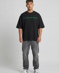 BLACK STONER OVERSIZED TEE