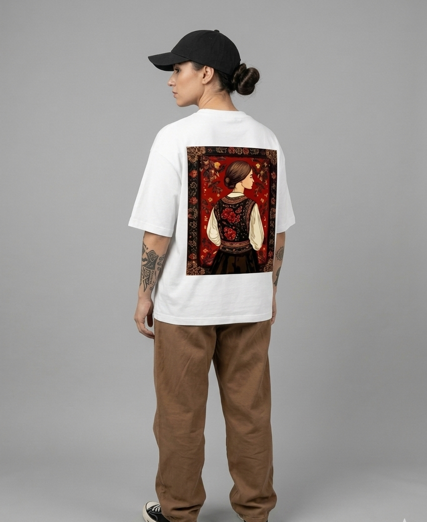 WHITE PHARAN OVERSIZED TEE