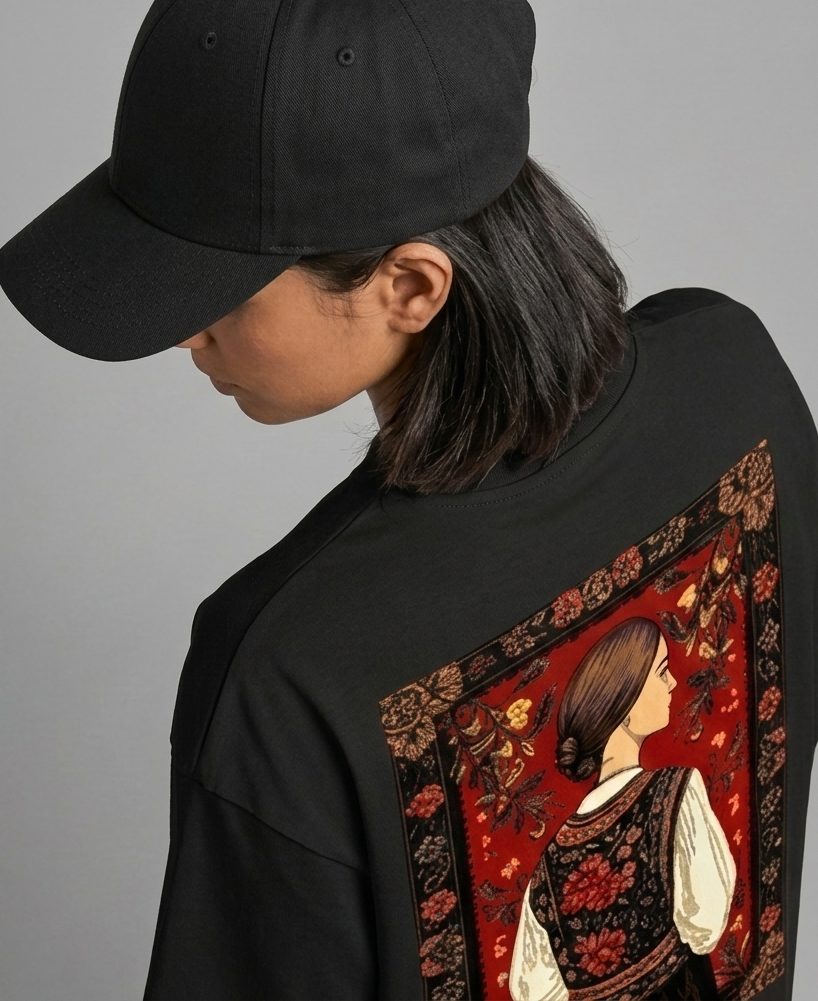 BLACK PHARAN OVERSIZED TEE