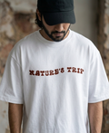WHITE NATURES TRIP OVERSIZED TEE