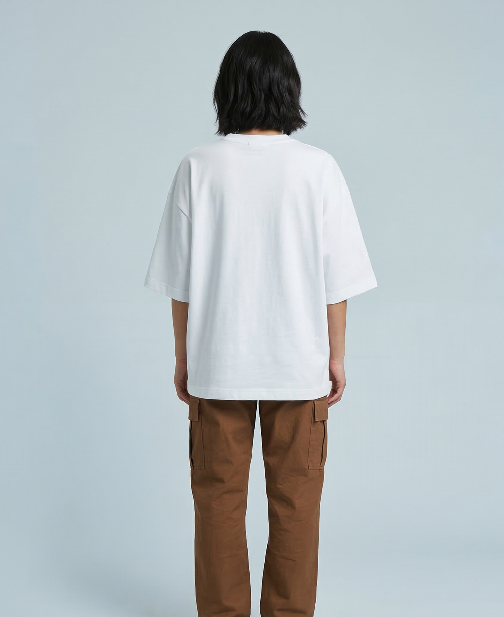 WHITE TRIBAL OVERSIZED TEE