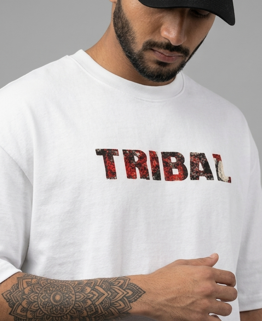 WHITE PHARAN OVERSIZED TEE