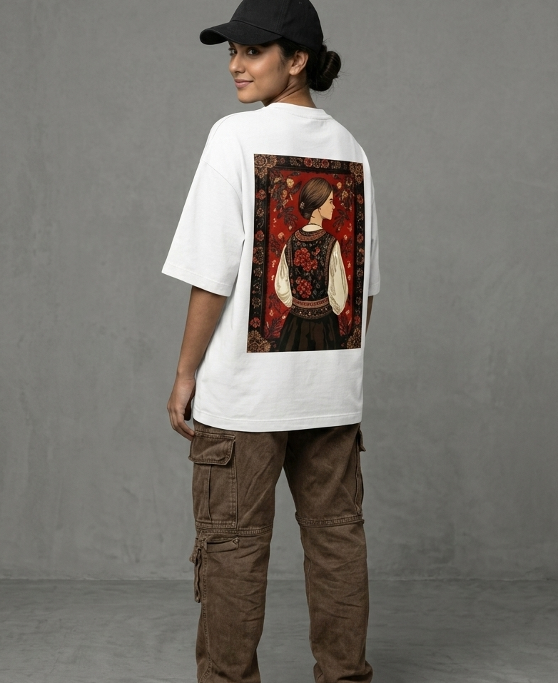 WHITE PHARAN OVERSIZED TEE