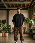 BLACK NATURES TRIP OVERSIZED TEE