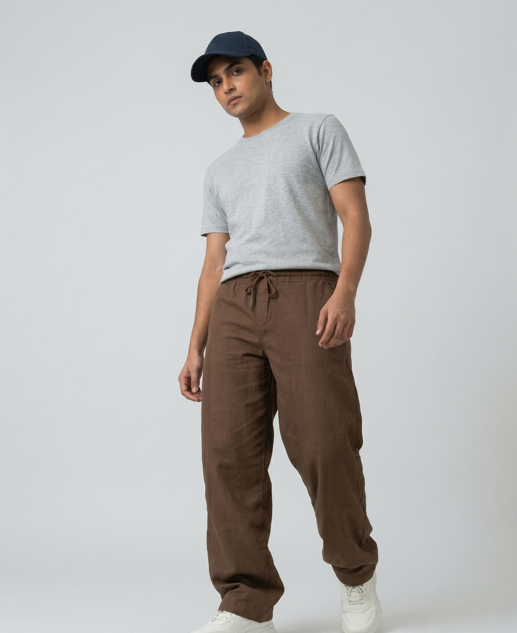 PLAIN GREY REGULAR COTTEN TEE