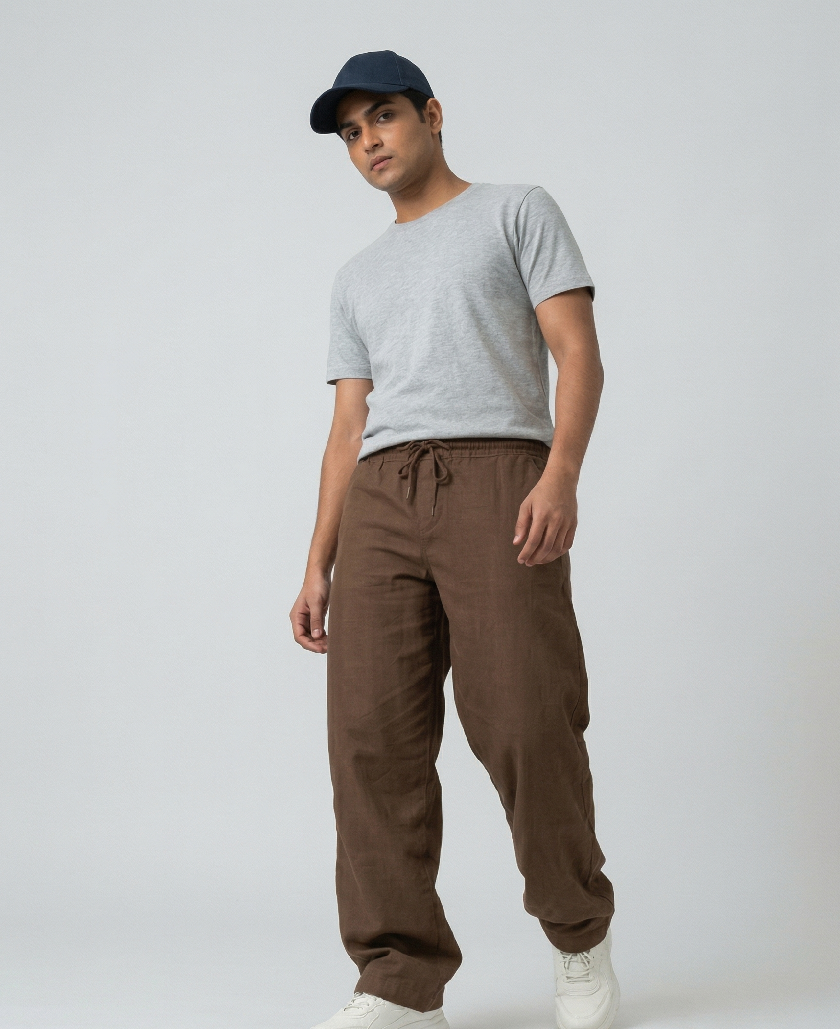 PLAIN GREY REGULAR COTTEN TEE
