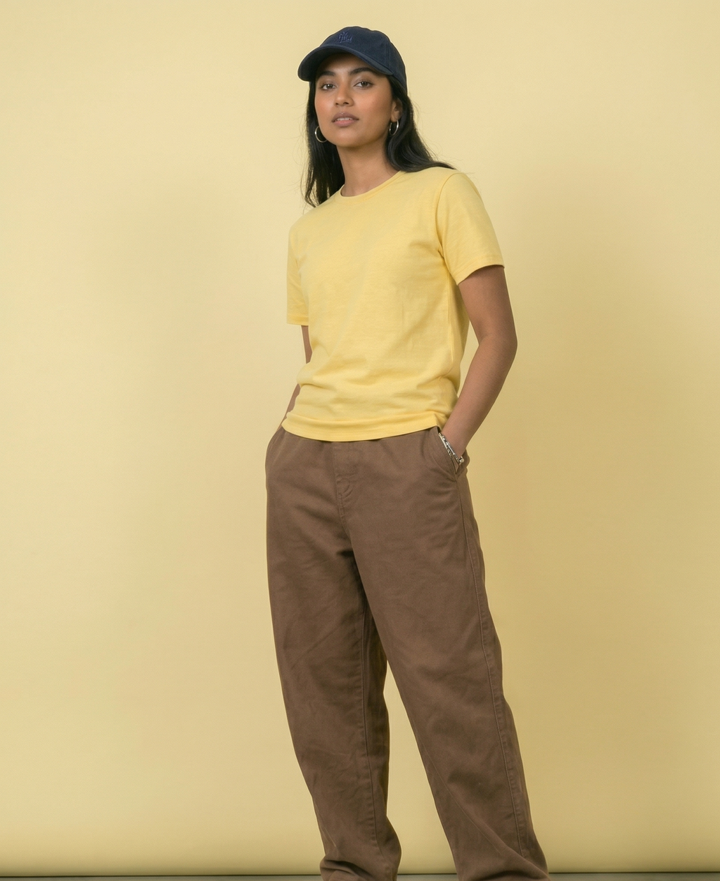 PLAIN YELLOW REGULAR COTTEN TEE