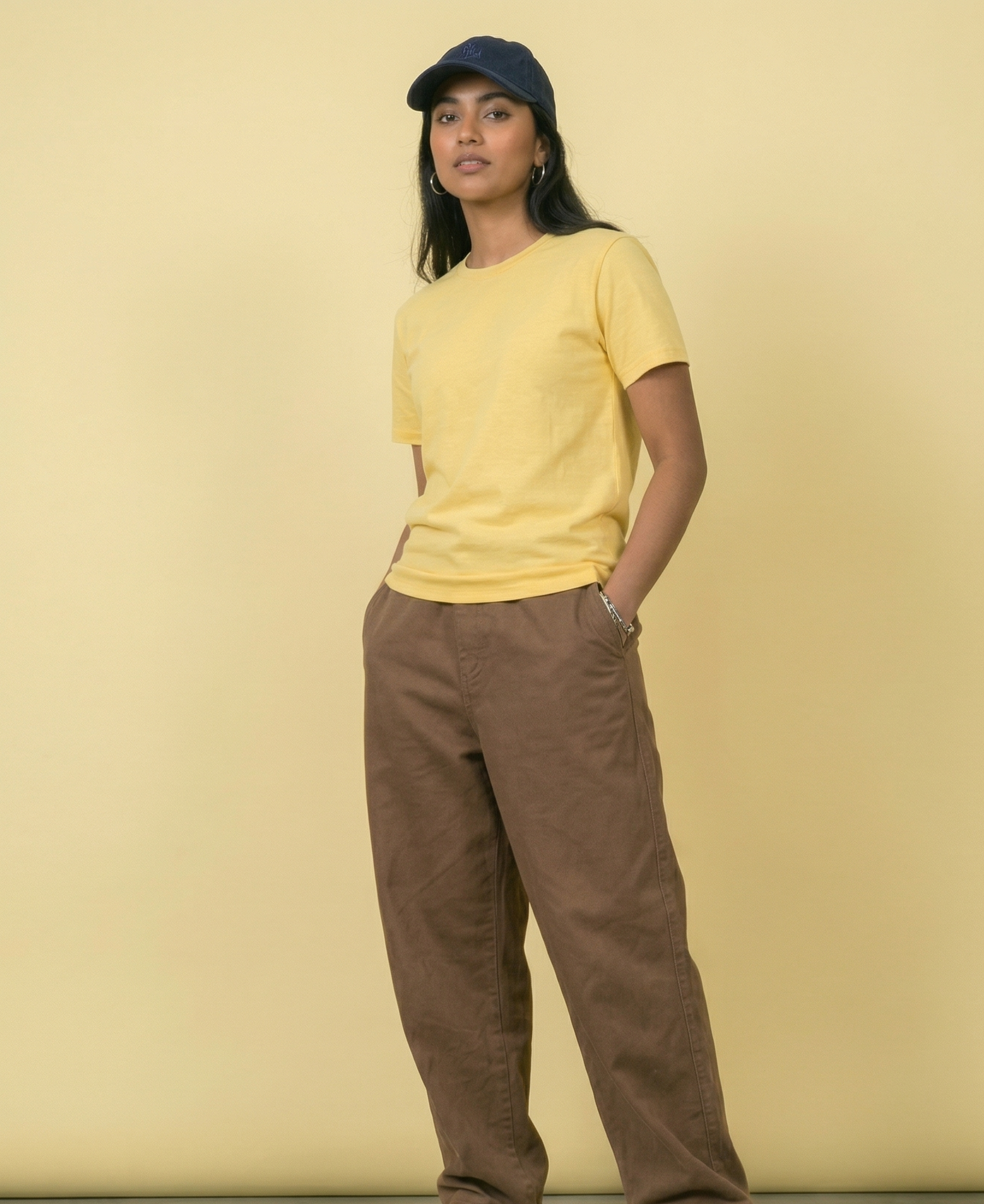 PLAIN YELLOW REGULAR COTTEN TEE