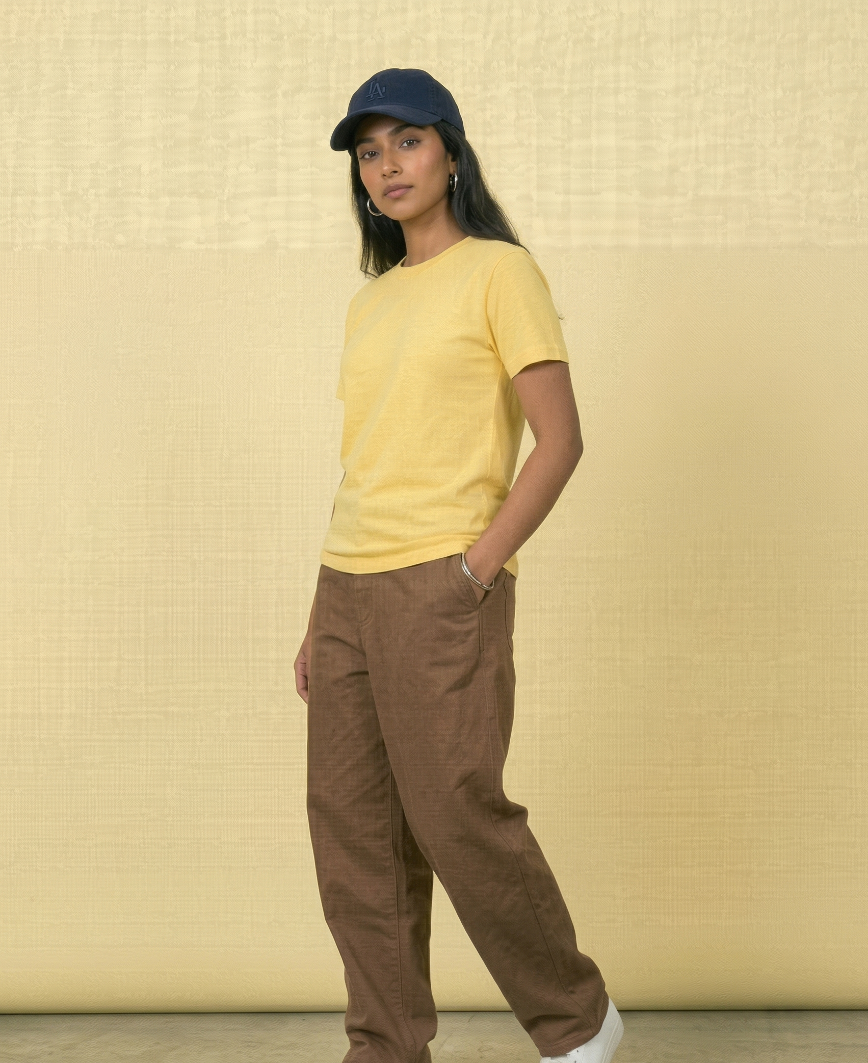 PLAIN YELLOW REGULAR COTTEN TEE