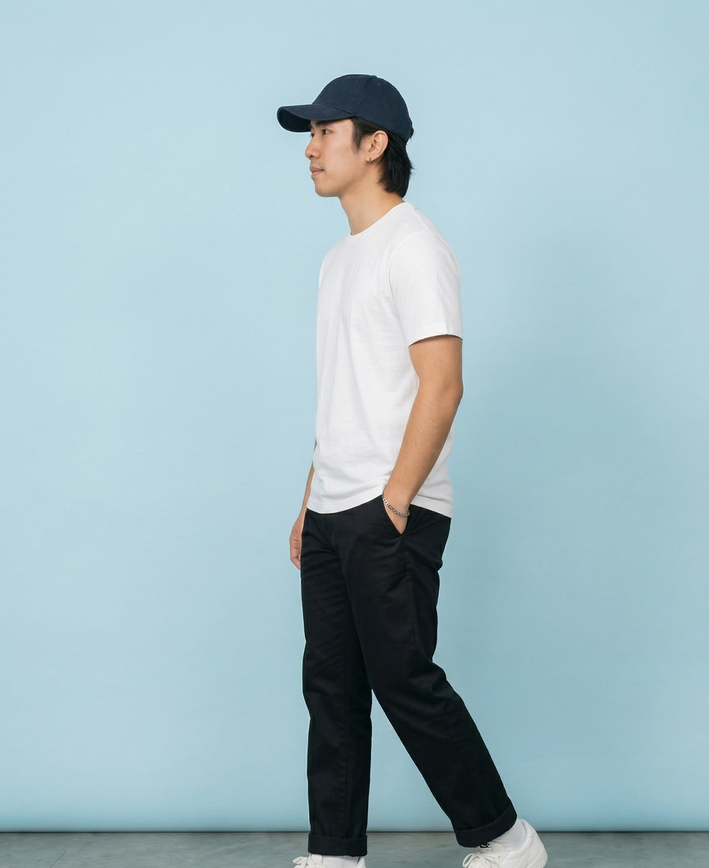 PLAIN WHITE REGULAR COTTEN TEE