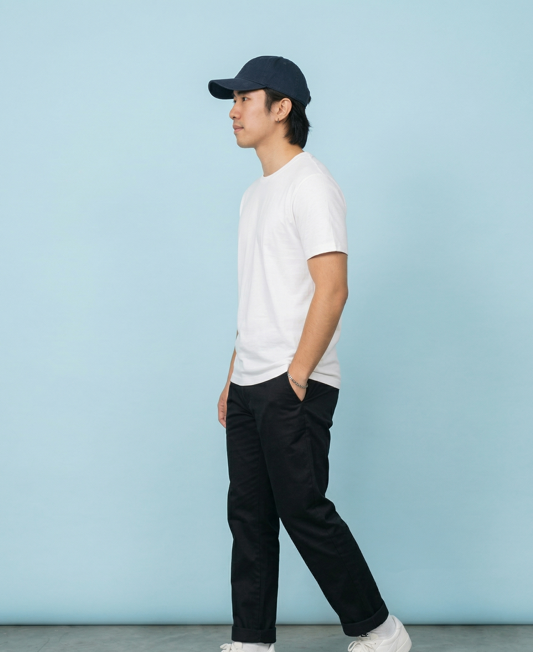 PLAIN WHITE REGULAR COTTEN TEE