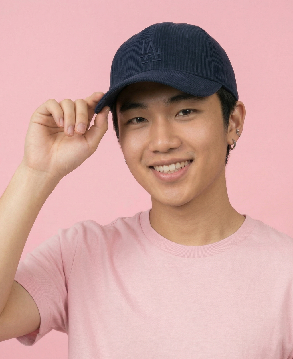 PLAIN PINK REGULAR COTTEN TEE