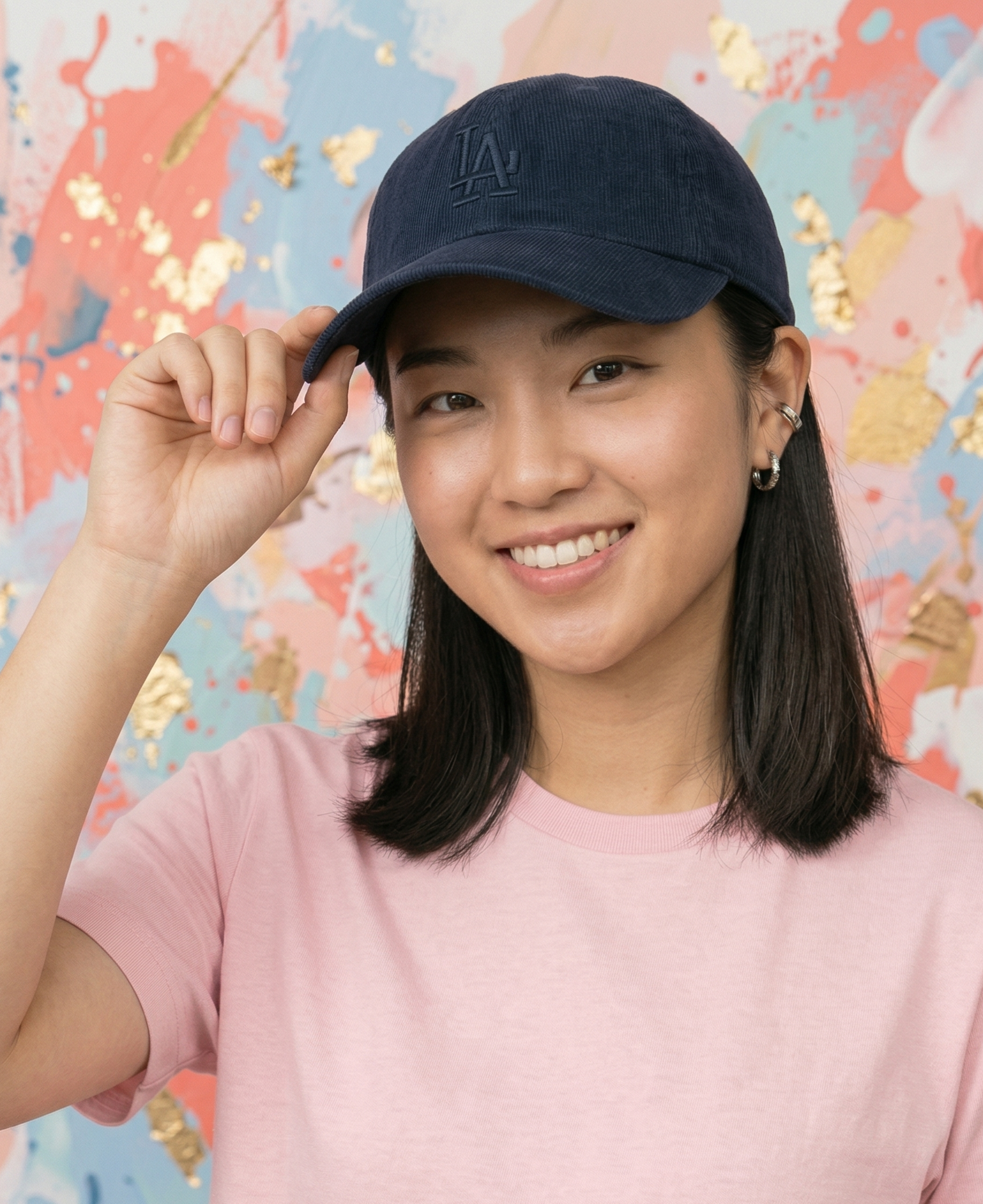 PLAIN PINK REGULAR COTTEN TEE