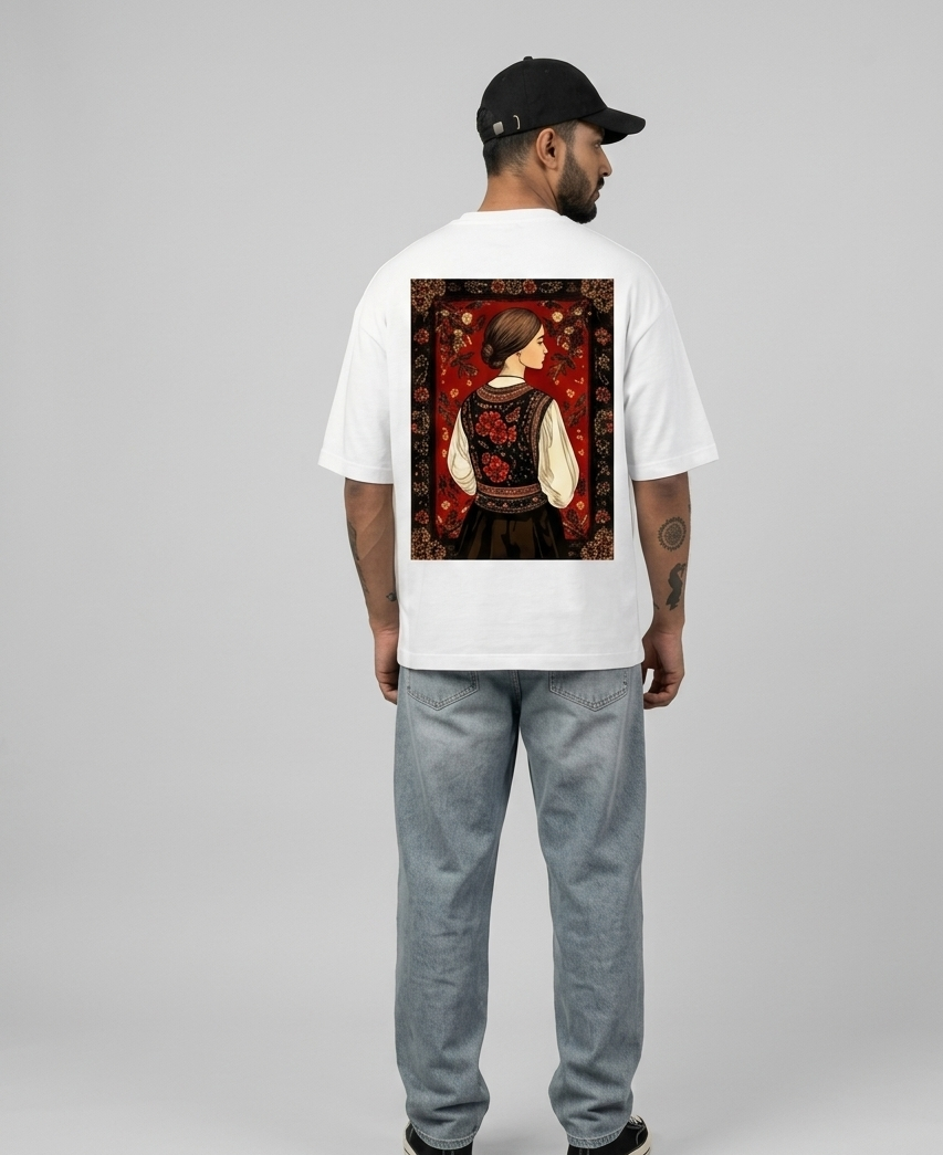 WHITE PHARAN OVERSIZED TEE