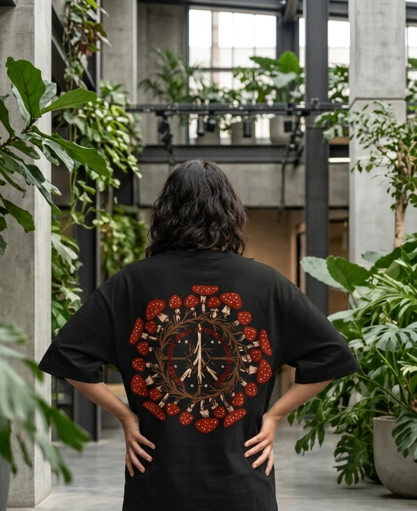BLACK NATURES TRIP OVERSIZED TEE
