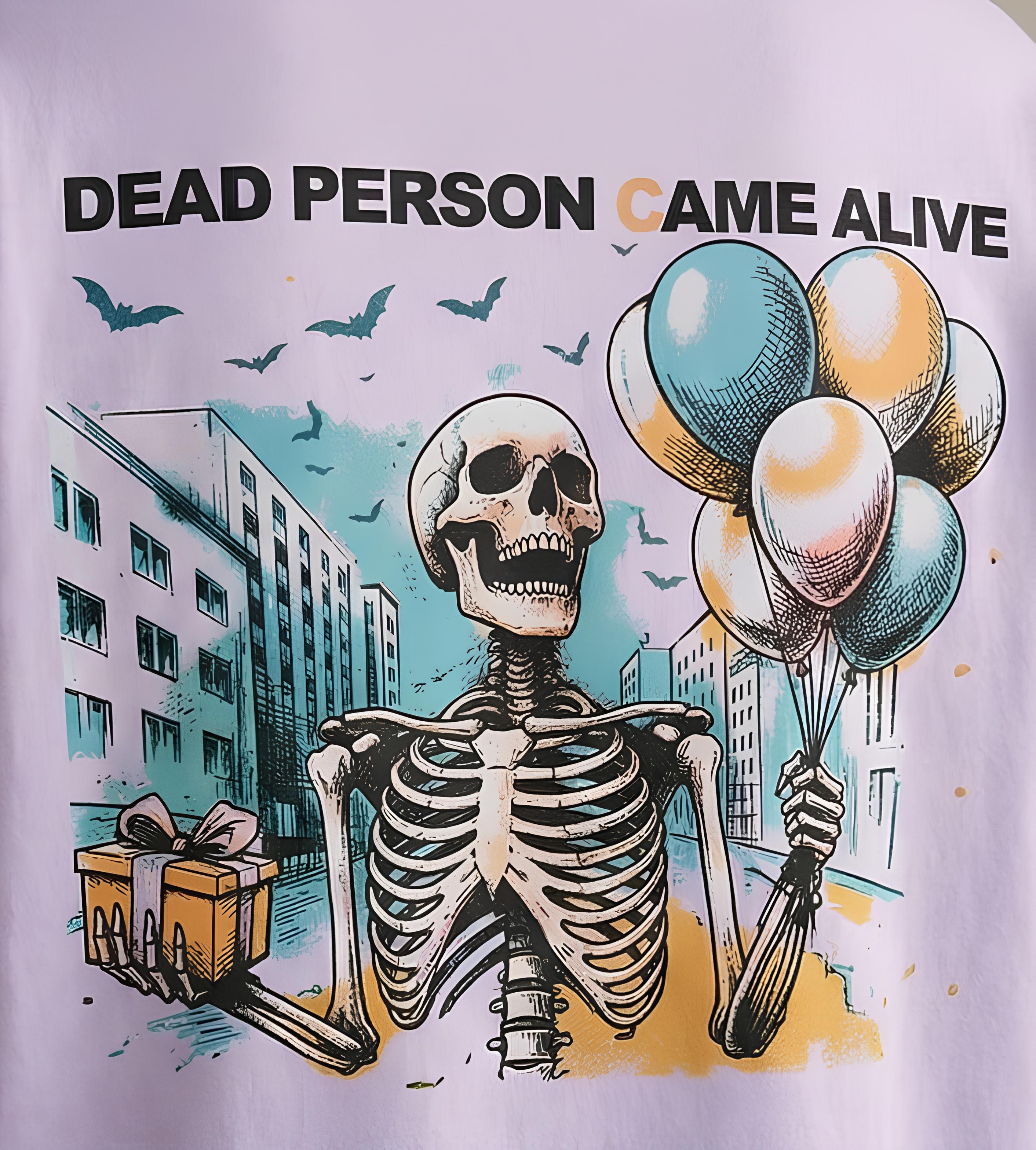 LAVANDER DEAD PERSON TEE