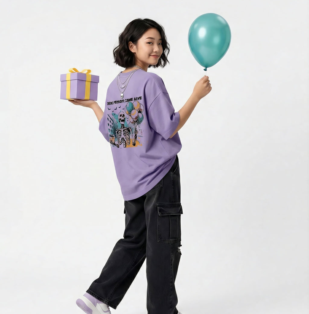 LAVANDER DEAD PERSON TEE