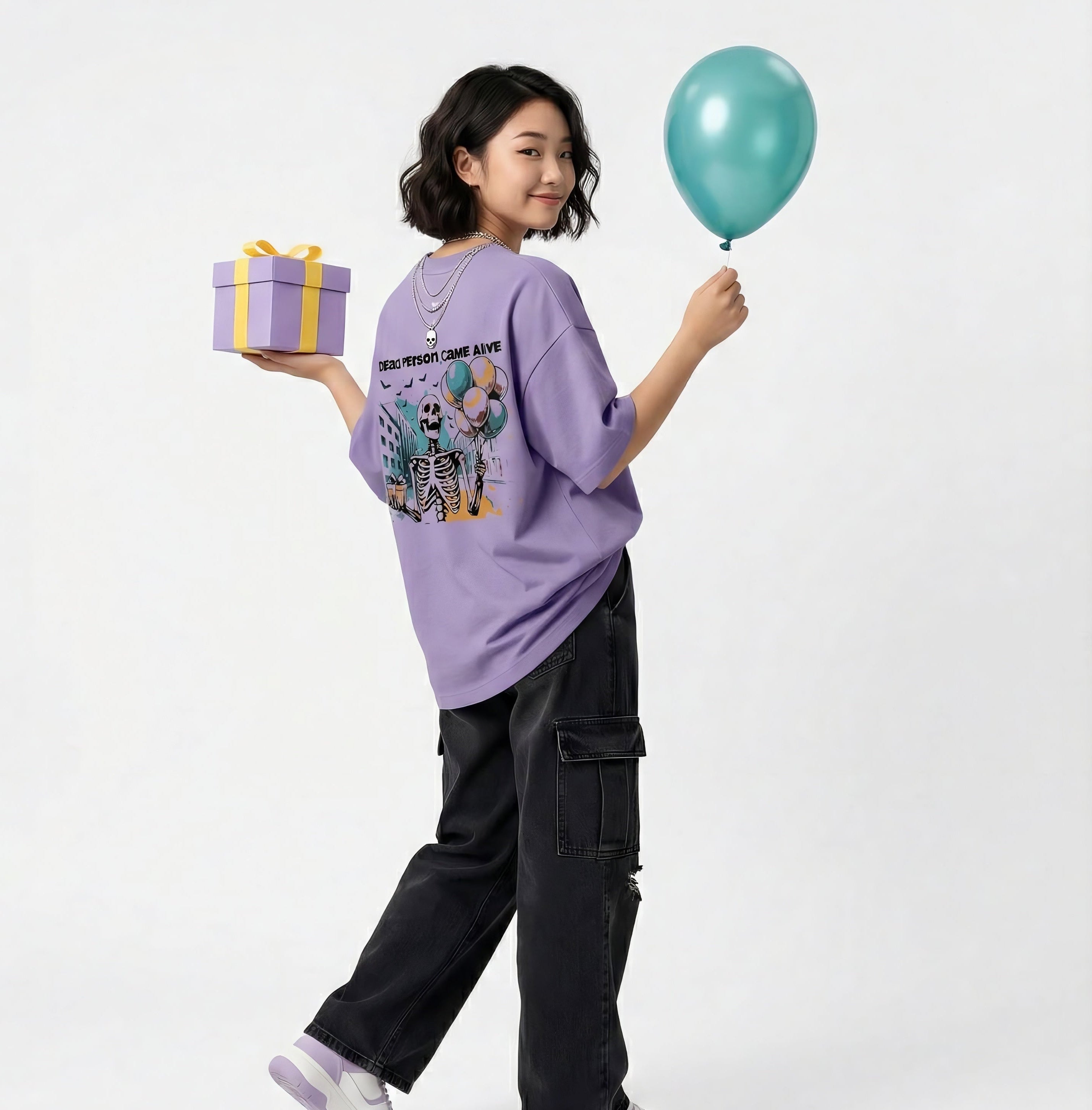 LAVANDER DEAD PERSON TEE