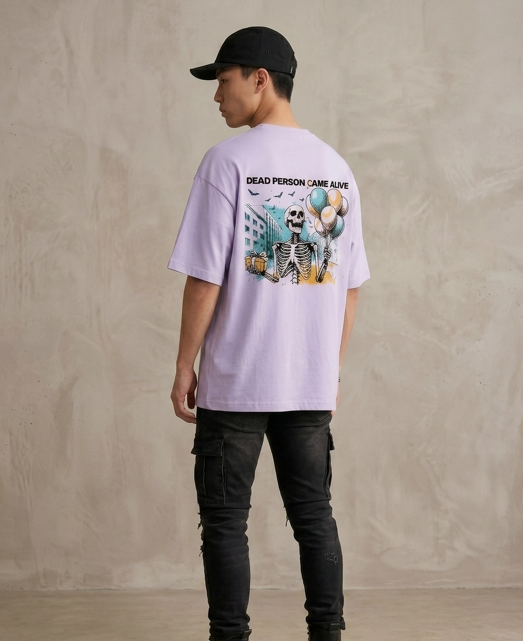 LAVANDER DEAD PERSON TEE